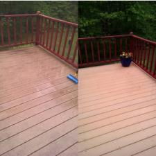 Composite Deck Pressure Washing in Londonderry, NH Before & After