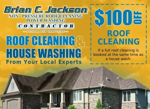 Roof cleaning coupon