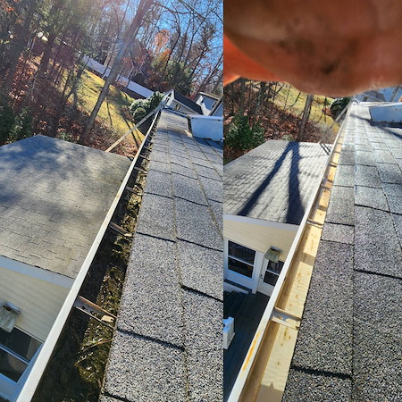 What is included in a professional gutter cleaning service